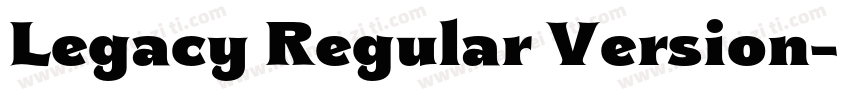 Legacy Regular Version字体转换